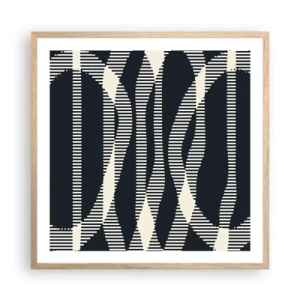 Plagát v ráme zo svetlého duba - Pokus o prelomenie temnoty - 60x60 cm