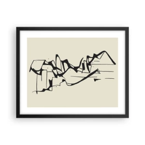 Plagát v čiernom ráme - Možná krajina - 50x40 cm