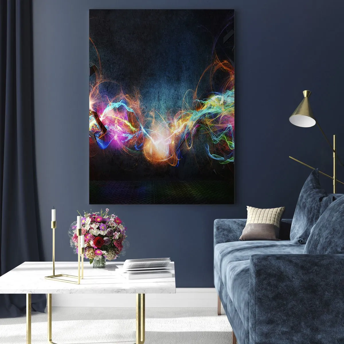 Obraz na skle - Radostne proti tme - 50x70 cm