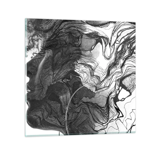 Obraz na skle - Zapletená v snoch - 70x70 cm