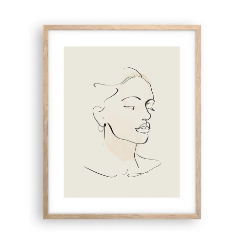 Plagát v ráme zo svetlého duba - Výrazným ťahom - 40x50 cm