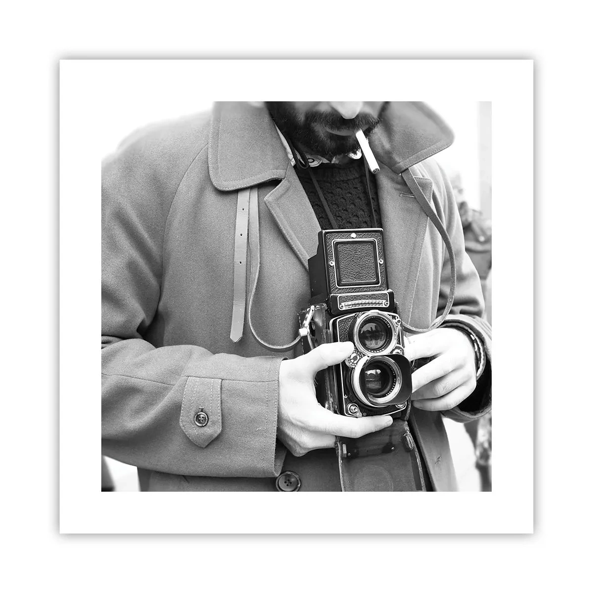 Plagát - V retro štýle - 40x40 cm