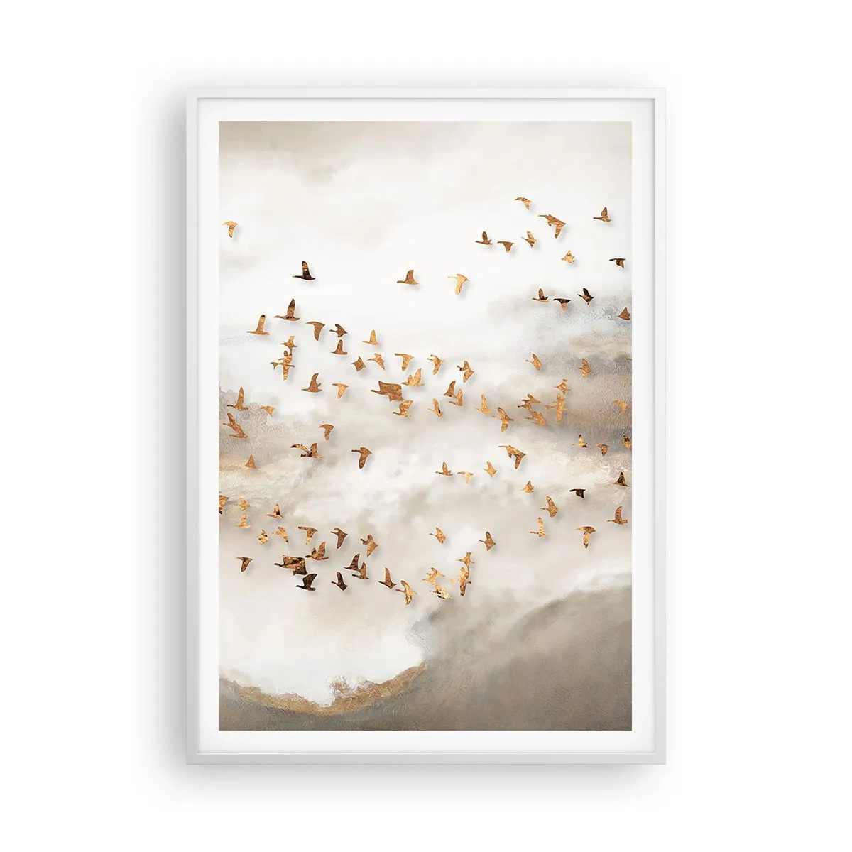 Plagát v bielom ráme - Už je čas... - 70x100 cm