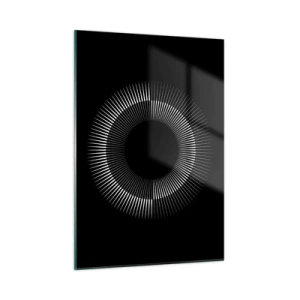 Obraz na skle - Čierne slnko - 50x70 cm