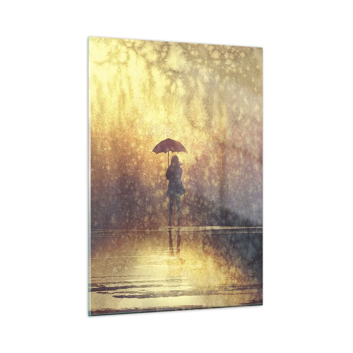 Obraz na skle - Cítim, že sa na mňa niekto pozerá - 50x70 cm