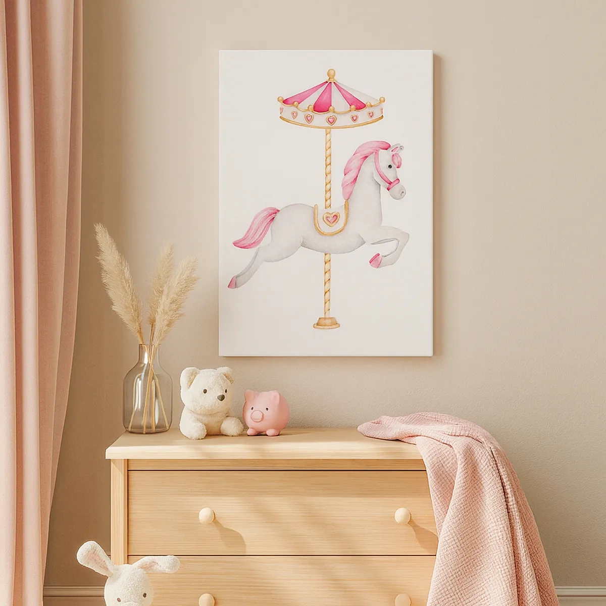 Obraz na plátne - Vyrazil z kopýtka - 50x70 cm