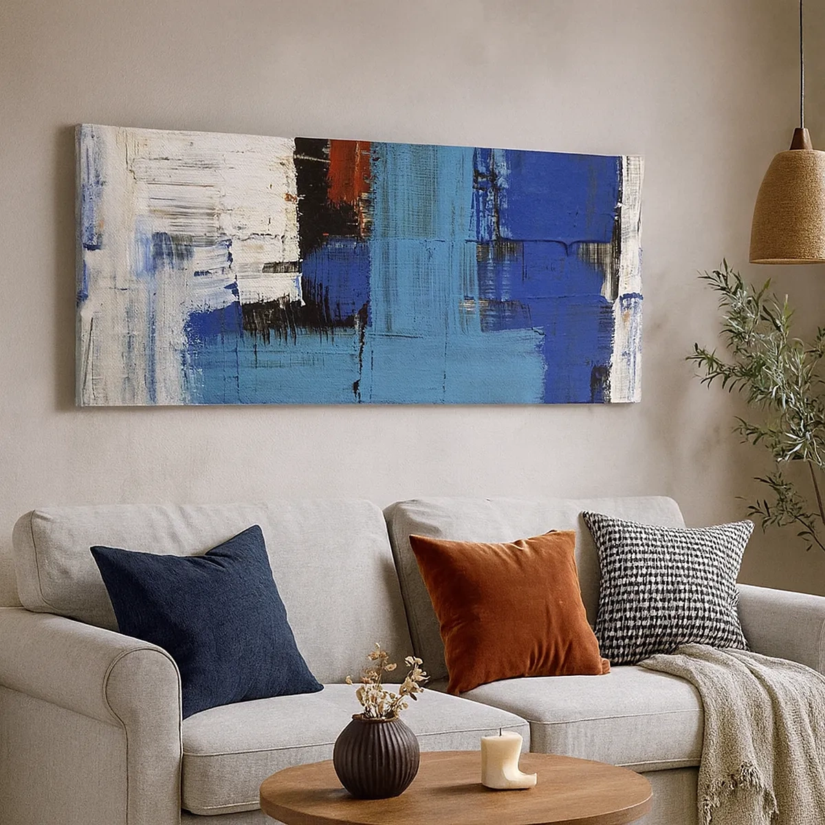 Obraz na plátne - Tajomstvo modrej - 30x30 cm