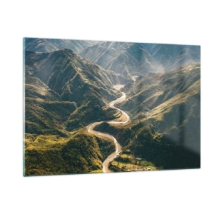 Obraz na skle - Priamo zo srdca hôr - 120x80 cm