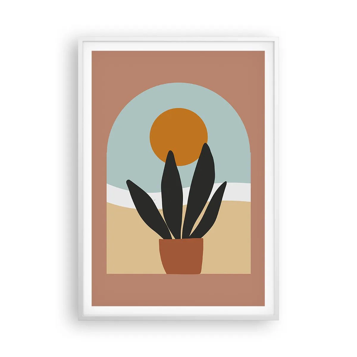 Plagát v bielom ráme - Malé radosti - 70x100 cm