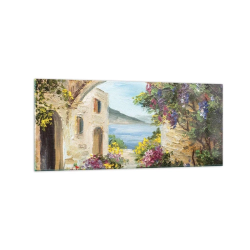 Obraz na skle - Pôvab pobrežnej krajiny - 120x50 cm