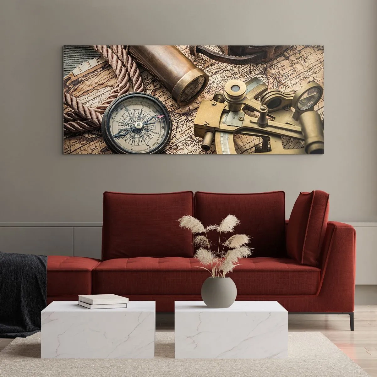 Obraz na skle - Urči smer - 100x40 cm