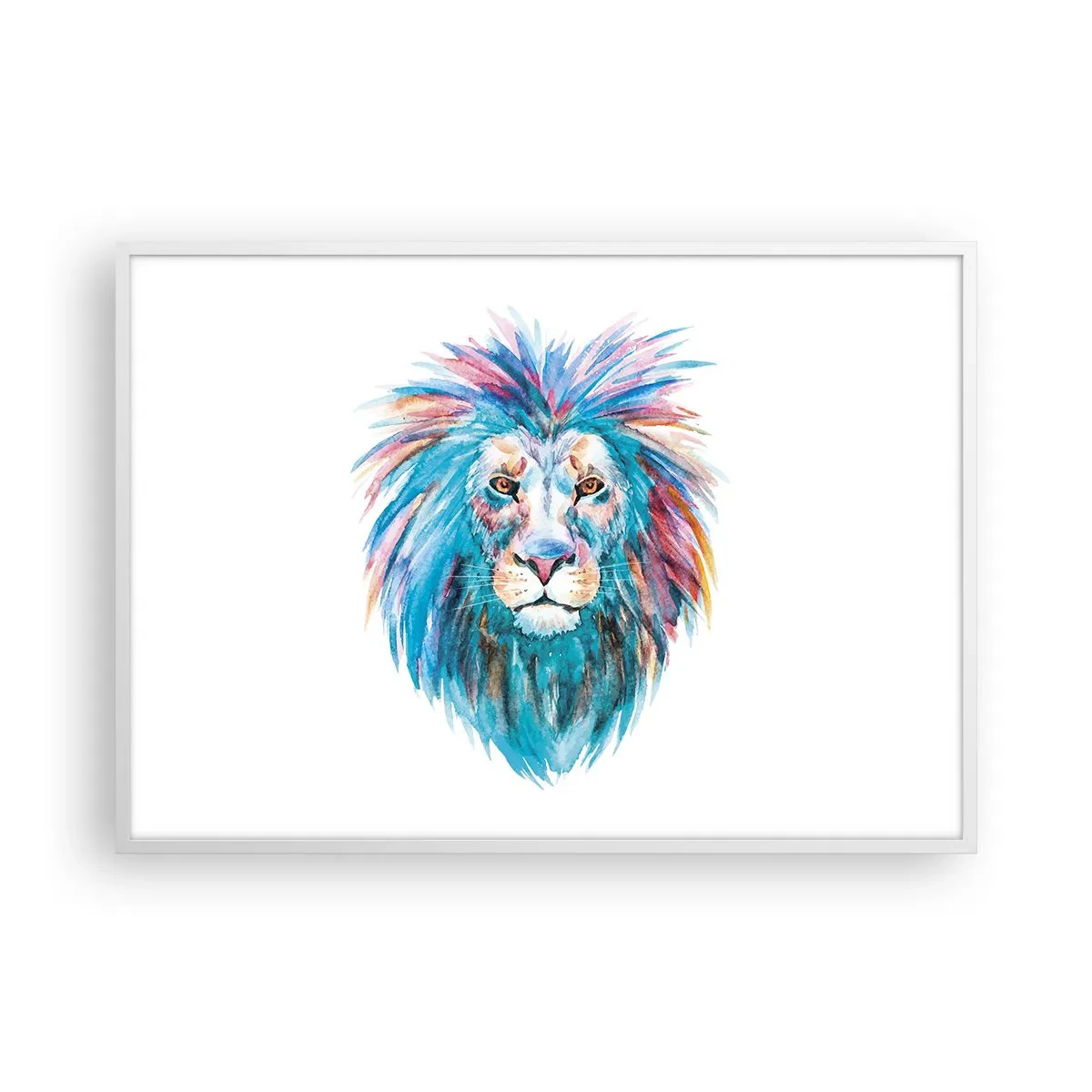 Plagát v bielom ráme - Elektrizujúca aura - 100x70 cm