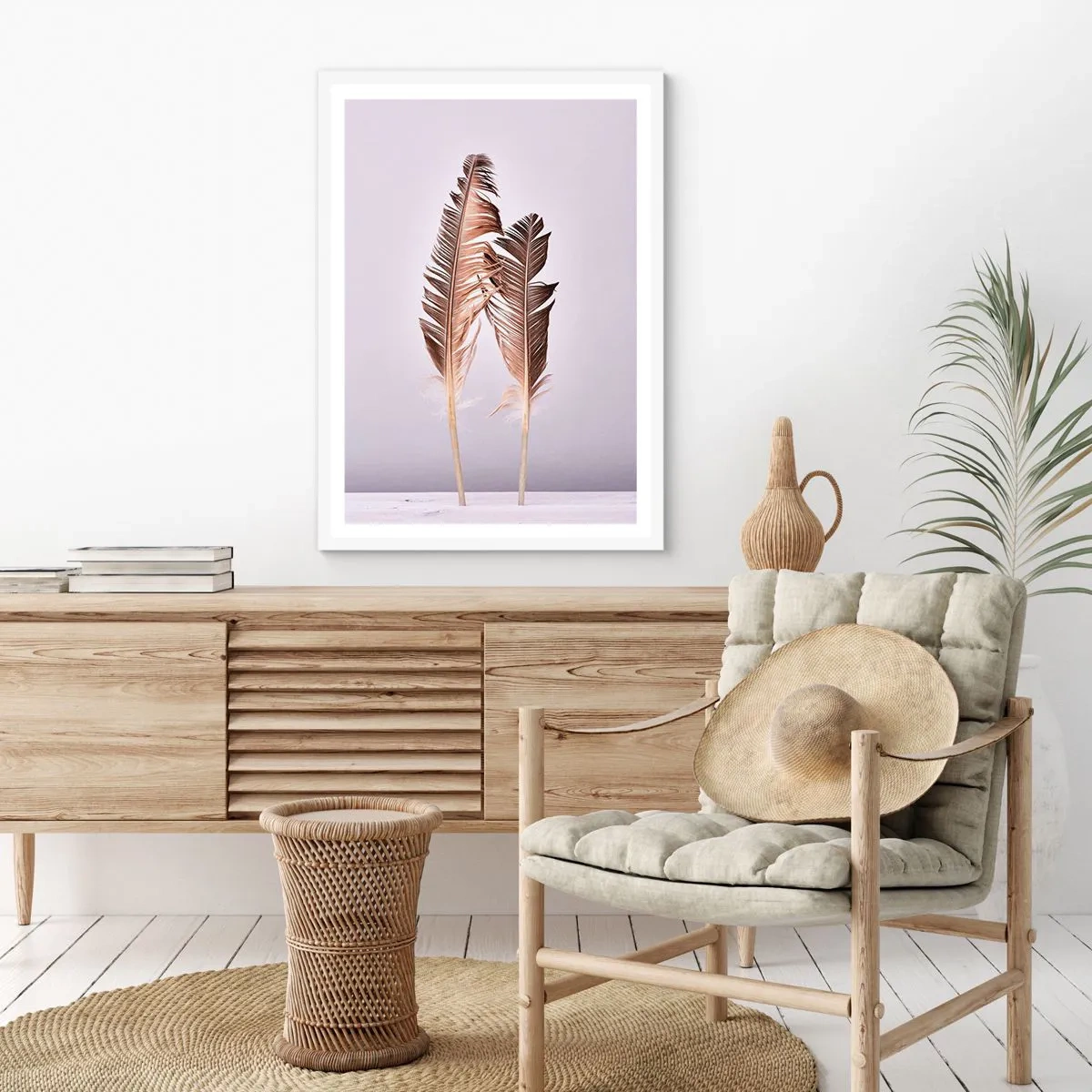 Plagát v bielom ráme - Proti ničote - 40x50 cm