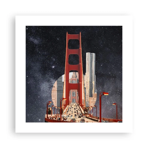 Plagát - Vždy v centre - 40x40 cm