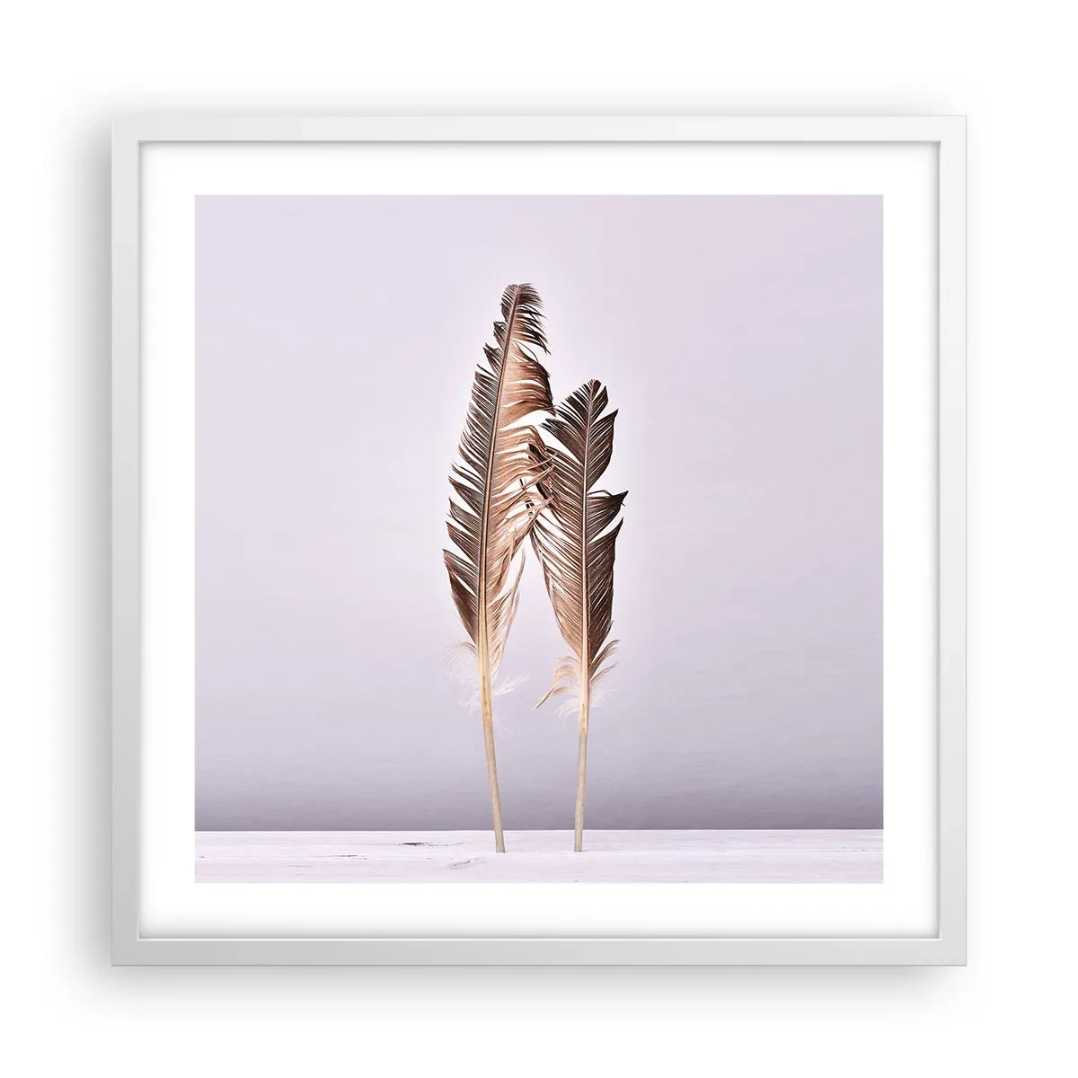 Plagát v bielom ráme - Proti ničote - 50x50 cm