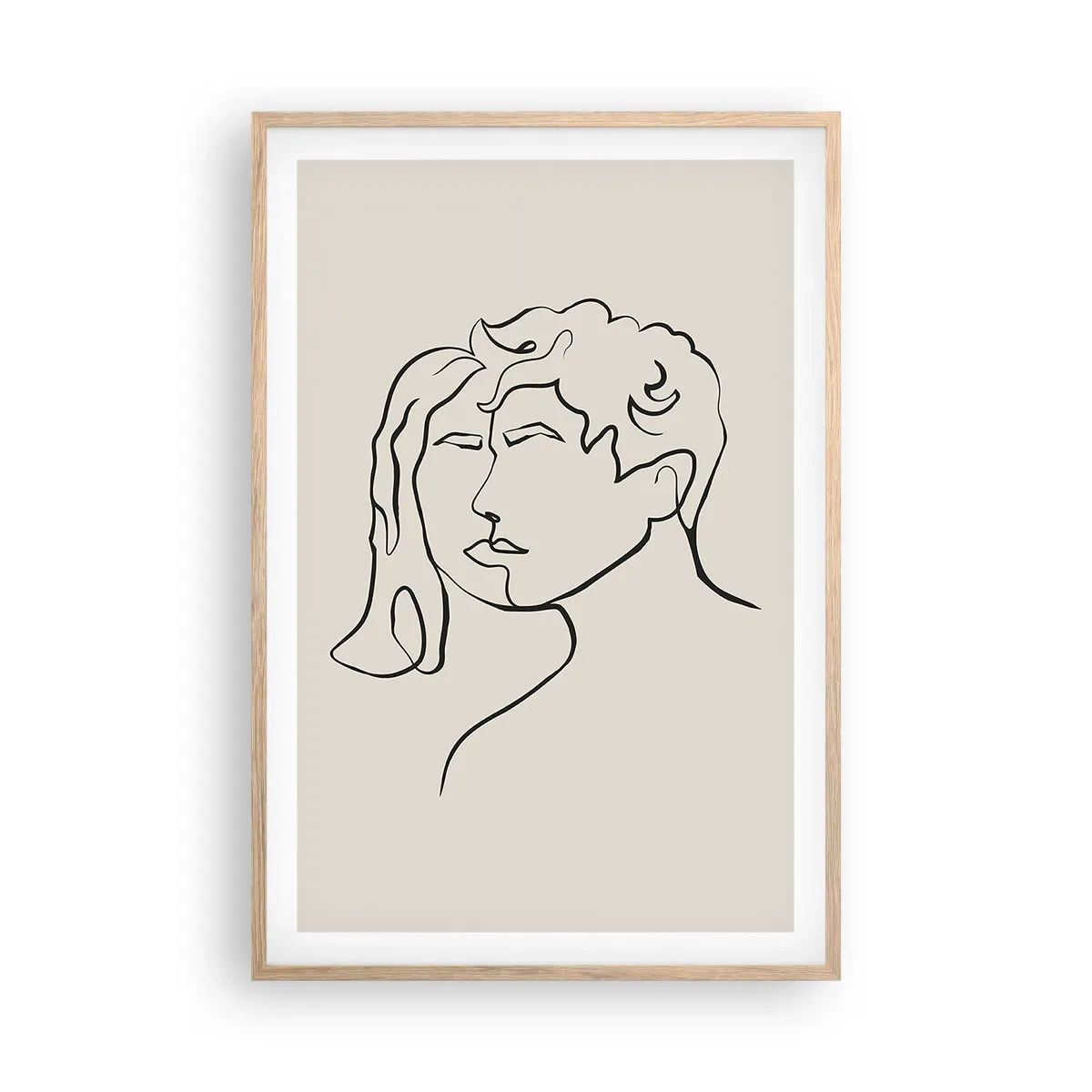 Plagát v ráme zo svetlého duba - A bola jednota - 61x91 cm
