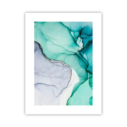 Plagát - Štúdia v tyrkysovej - 30x40 cm