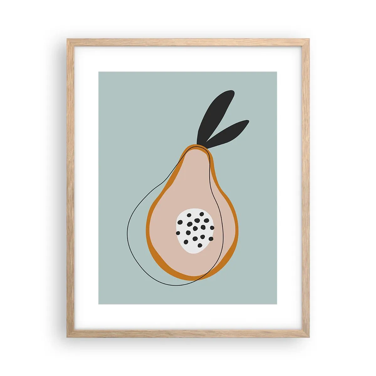 Plagát v ráme zo svetlého duba - Prenikanie do podstaty vecí - 40x50 cm