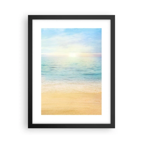 Plagát v čiernom ráme - Veľká modrá - 30x40 cm