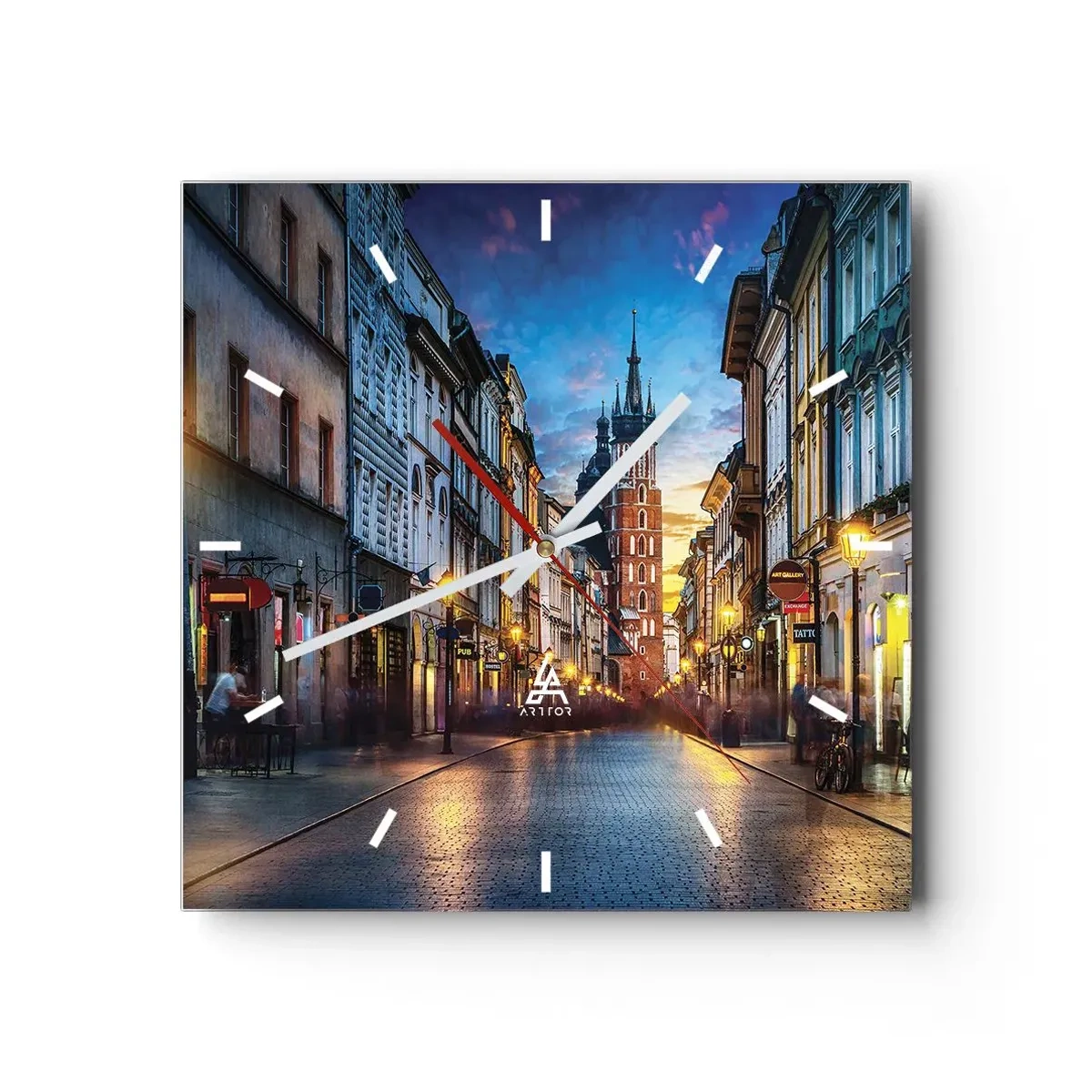 Nástenné hodiny - Krakovský pôvab - 30x30 cm