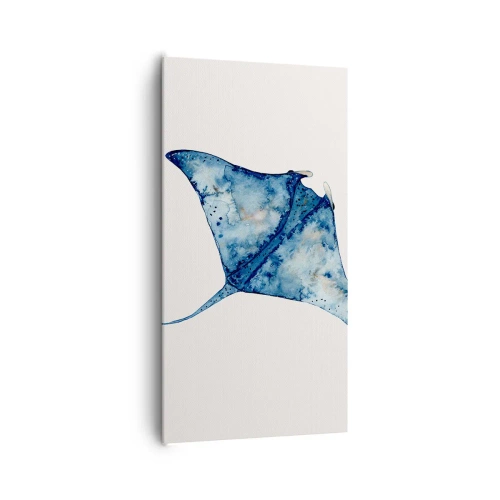 Obraz na plátne - Modrý život - 65x120 cm