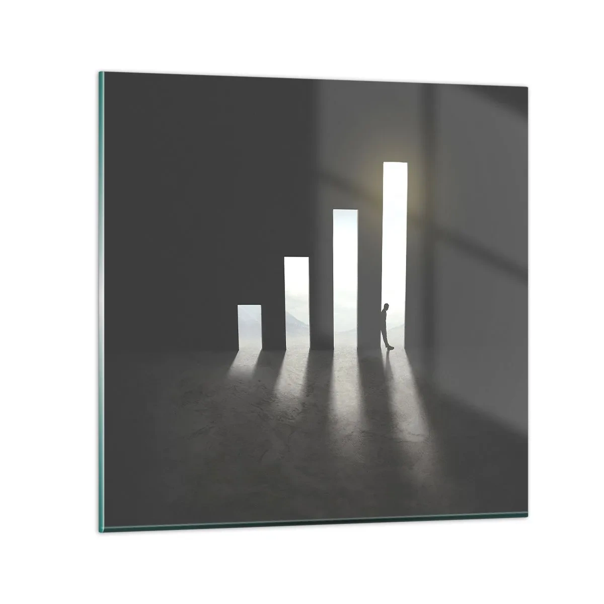 Obraz na skle - Úspech – impresia - 50x50 cm