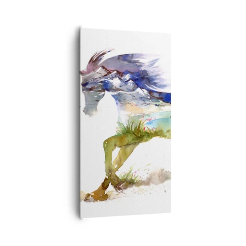 Obraz na plátne - Z lúky priamo do neba - 65x120 cm