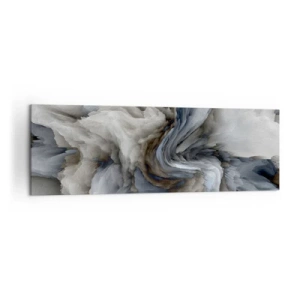 Obraz na plátne - Kameň a kvet - 160x50 cm