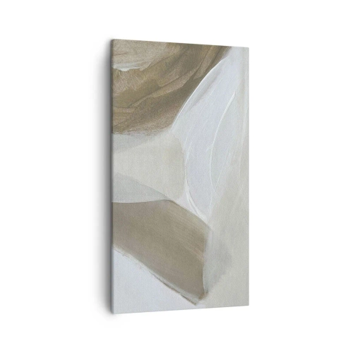 Obraz na plátne - Vlna bielej - 45x80 cm