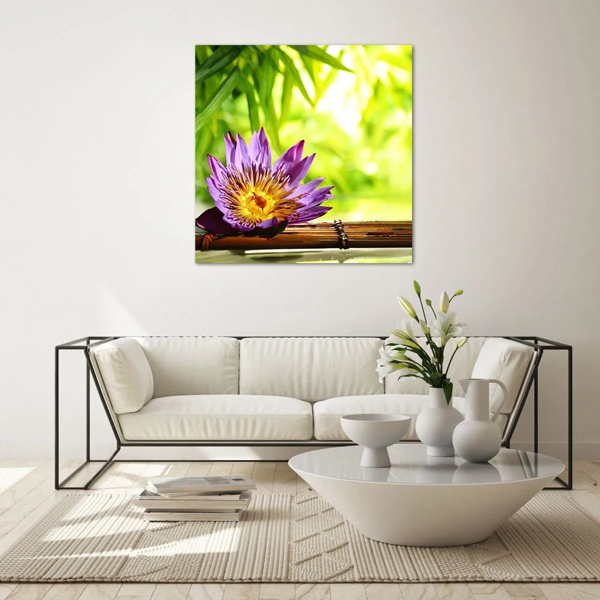 Obraz na skle - Na ázijskom slnku - 70x70 cm