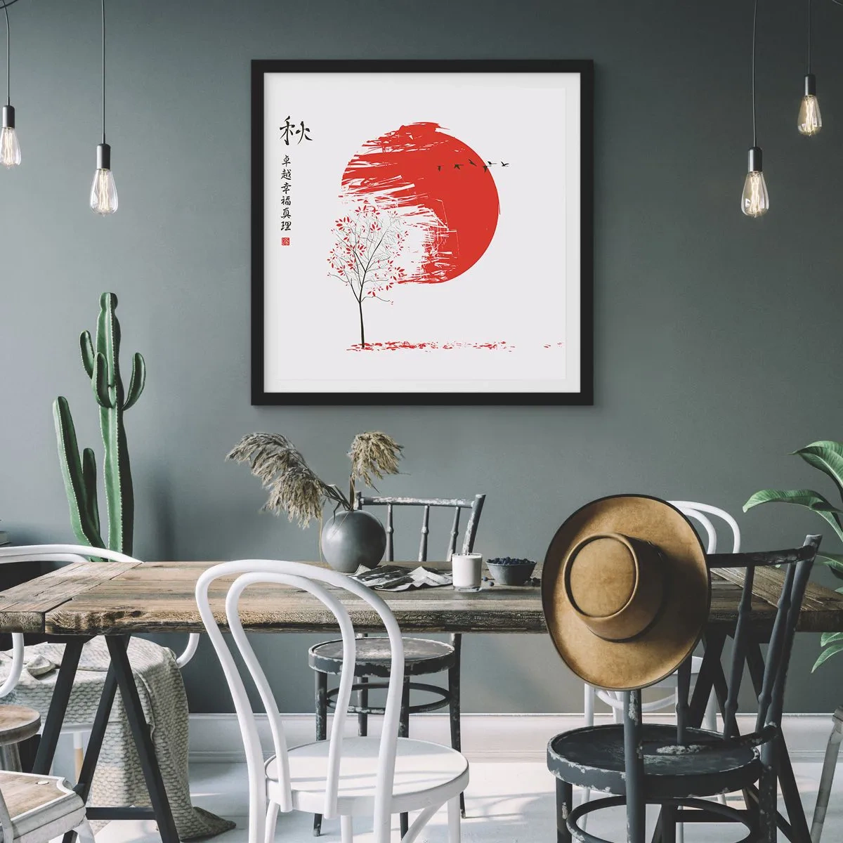 Plagát v čiernom ráme - Poznáte túto krajinu? - 40x40 cm