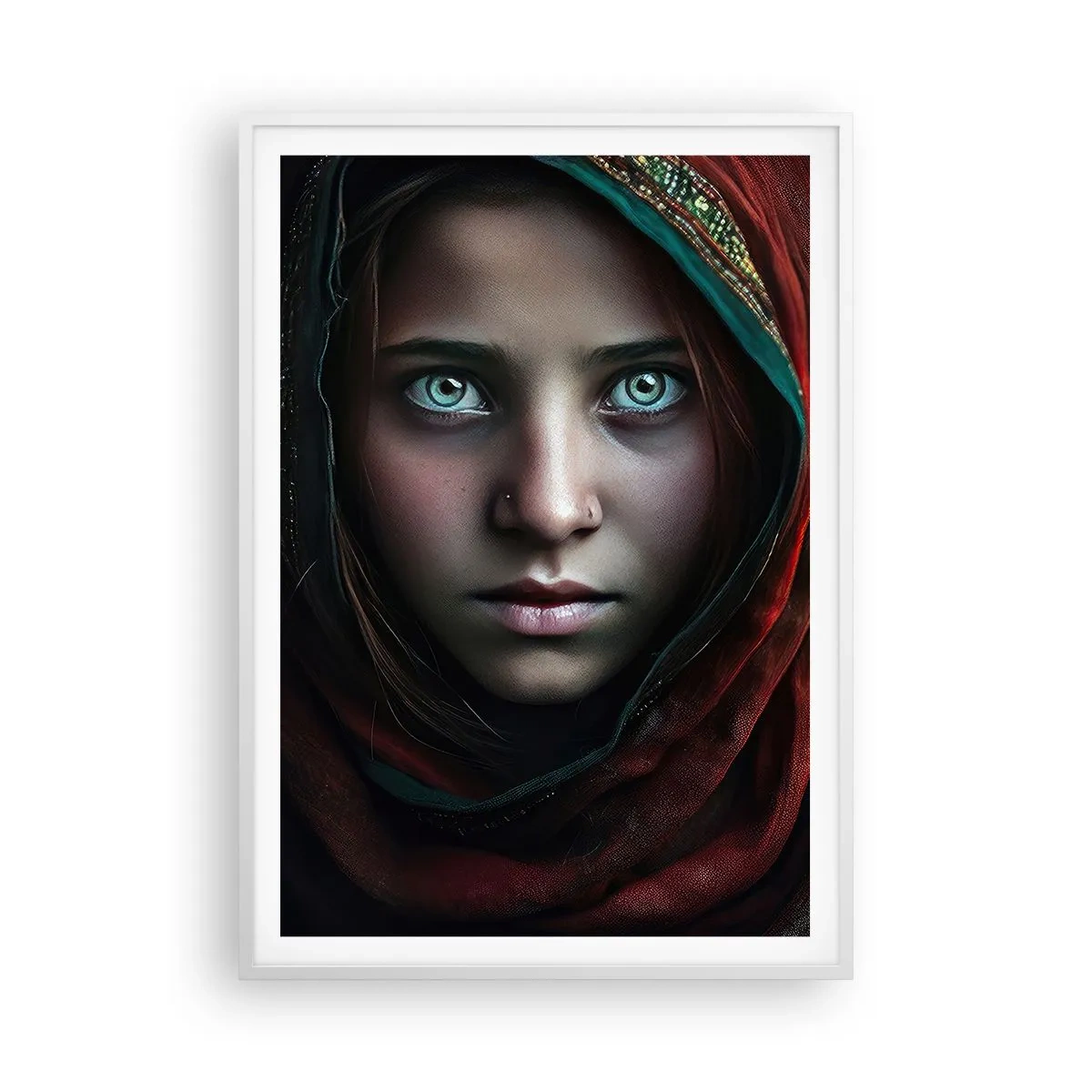 Plagát v bielom ráme - Východná princezná - 70x100 cm