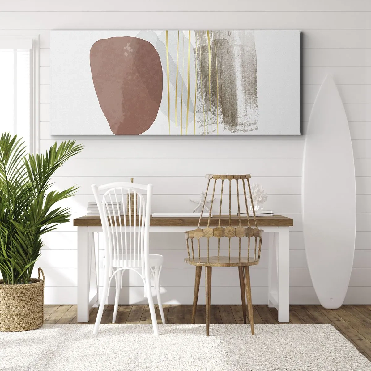 Obraz na plátne - Abstraktná kolonáda - 160x50 cm