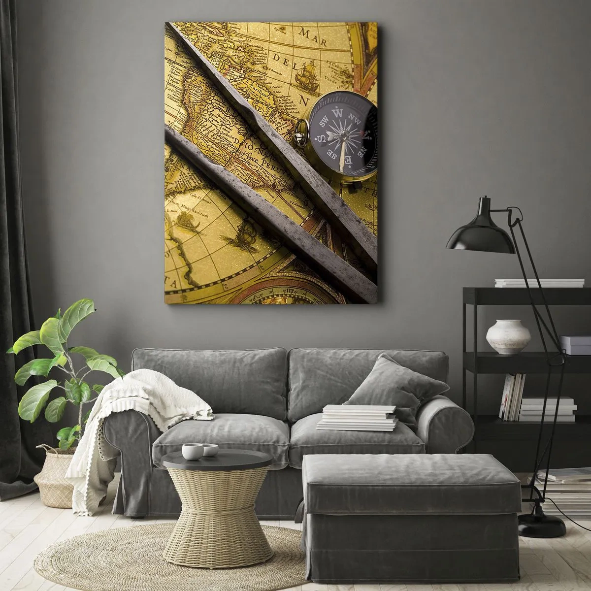 Obraz na plátne - Kde sú tie poklady? - 70x100 cm