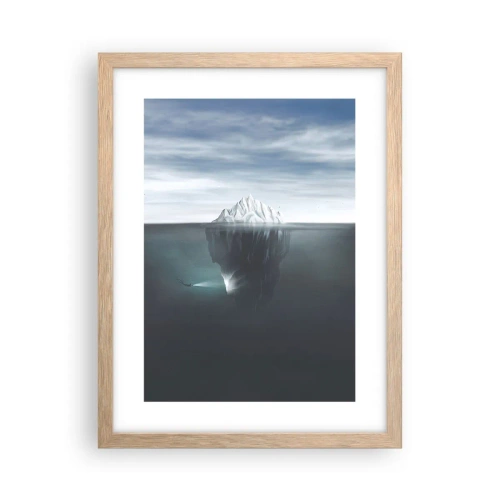 Plagát v ráme zo svetlého duba - Podvodné tajomstvo - 30x40 cm