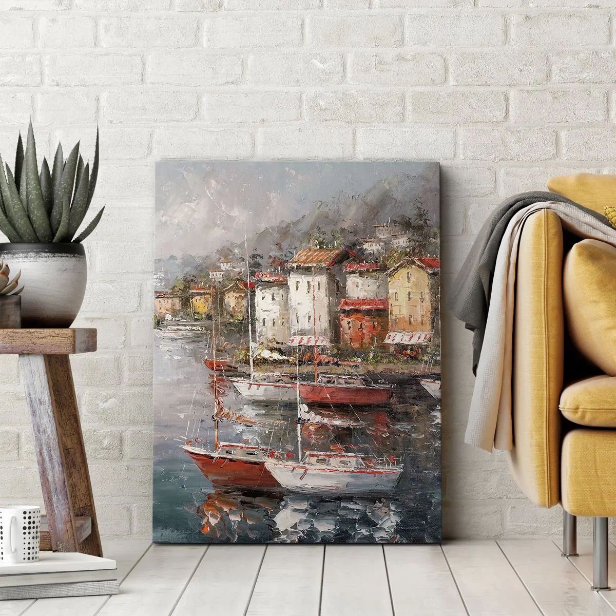 Obraz na plátne - Romantický prístav - 80x120 cm