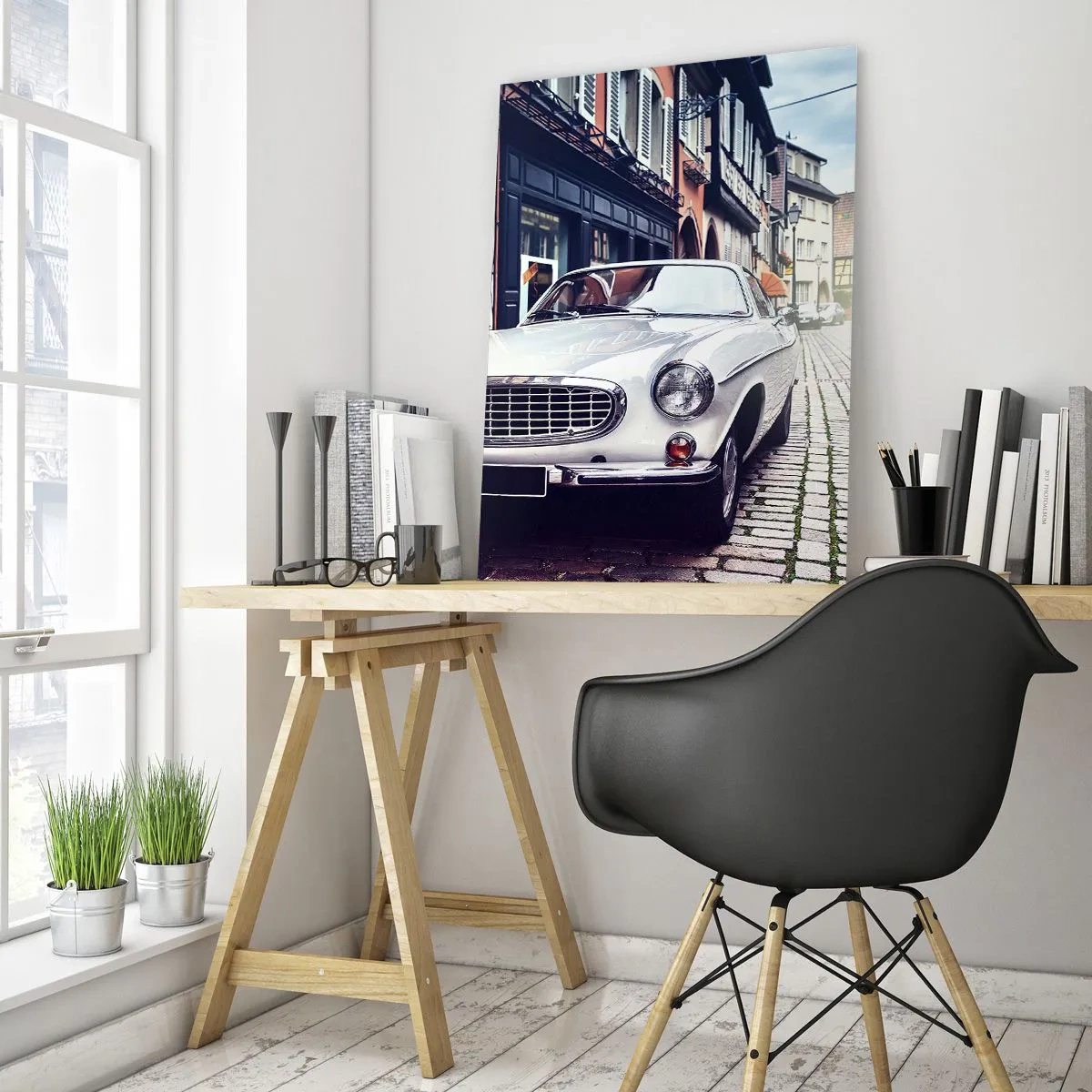 Obraz na skle - Minulosť je dnes - 50x70 cm
