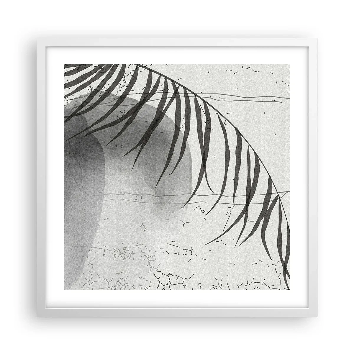 Plagát v bielom ráme - Subtílna exotika prírody - 50x50 cm