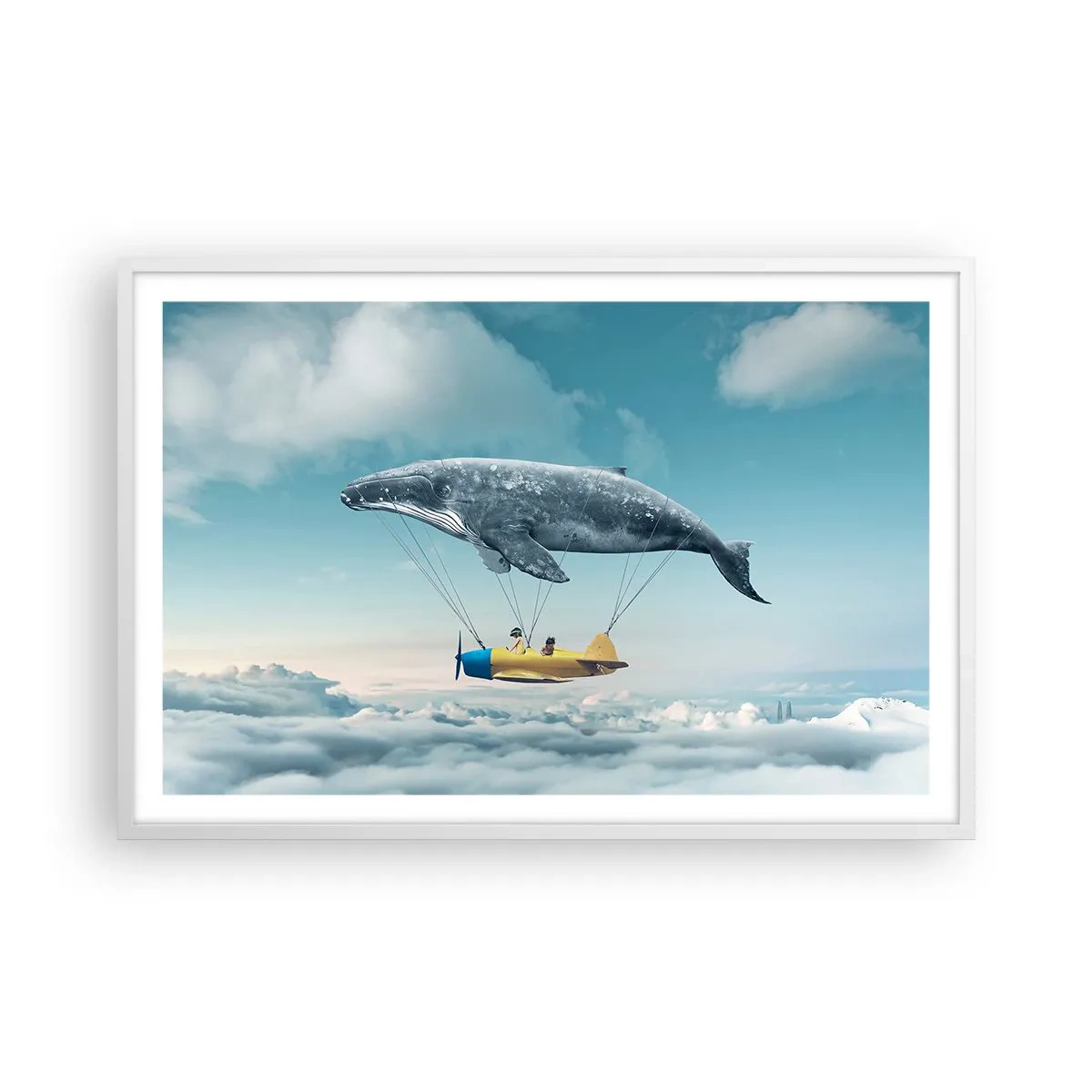 Plagát v bielom ráme - Prečo by nie? - 91x61 cm