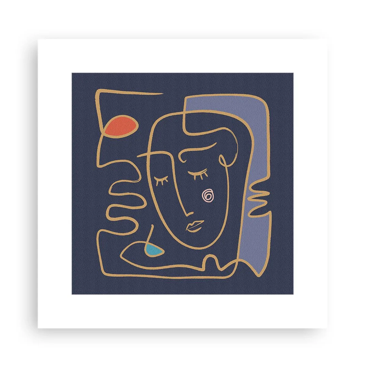 Plagát - V zádumčivosti - 30x30 cm