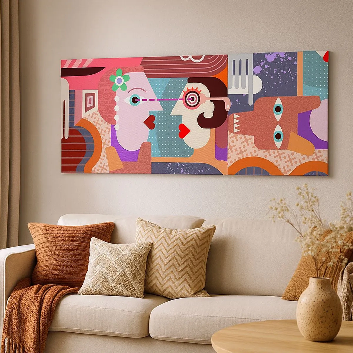 Obraz na plátne - Tvárou v tvár - 100x40 cm