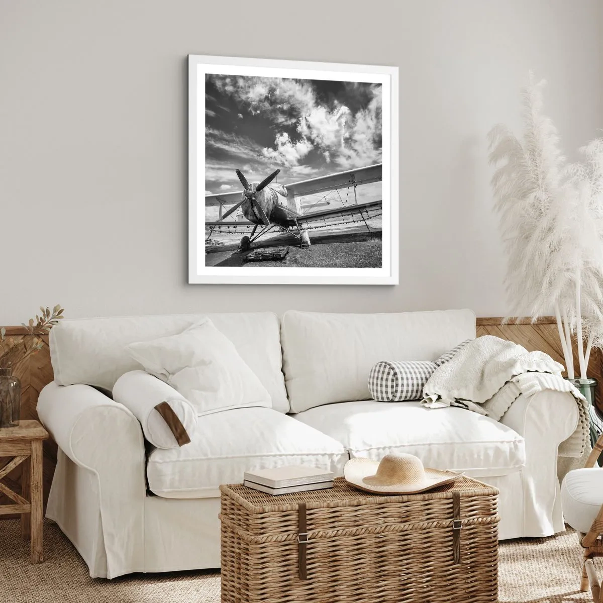 Plagát v bielom ráme - Nemôžem sa toho dočkať! - 50x50 cm