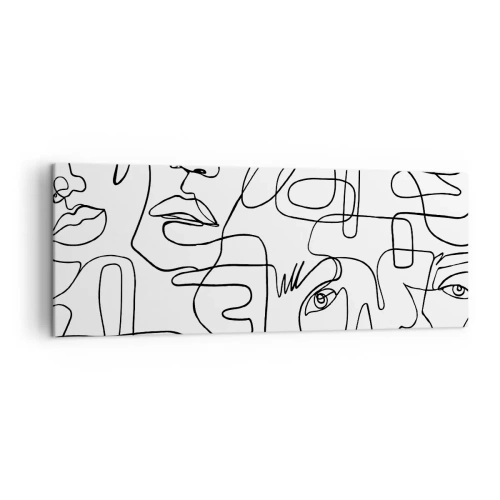 Obraz na plátne - V spletených emóciách - 140x50 cm