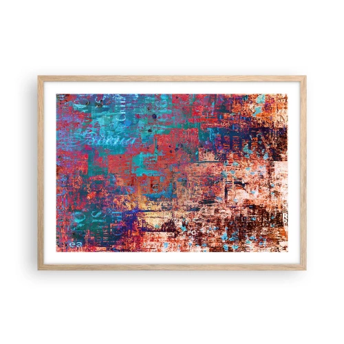 Plagát v ráme zo svetlého duba - Pamäť a zabudnutie - 70x50 cm
