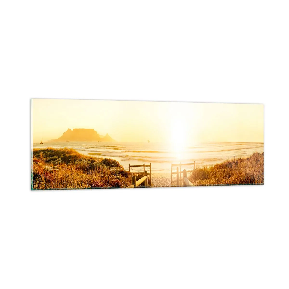 Obraz na skle - Dunami smerom k slnku - 90x30 cm