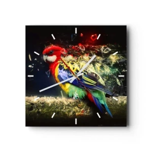 Nástenné hodiny - Posol žiary - 40x40 cm