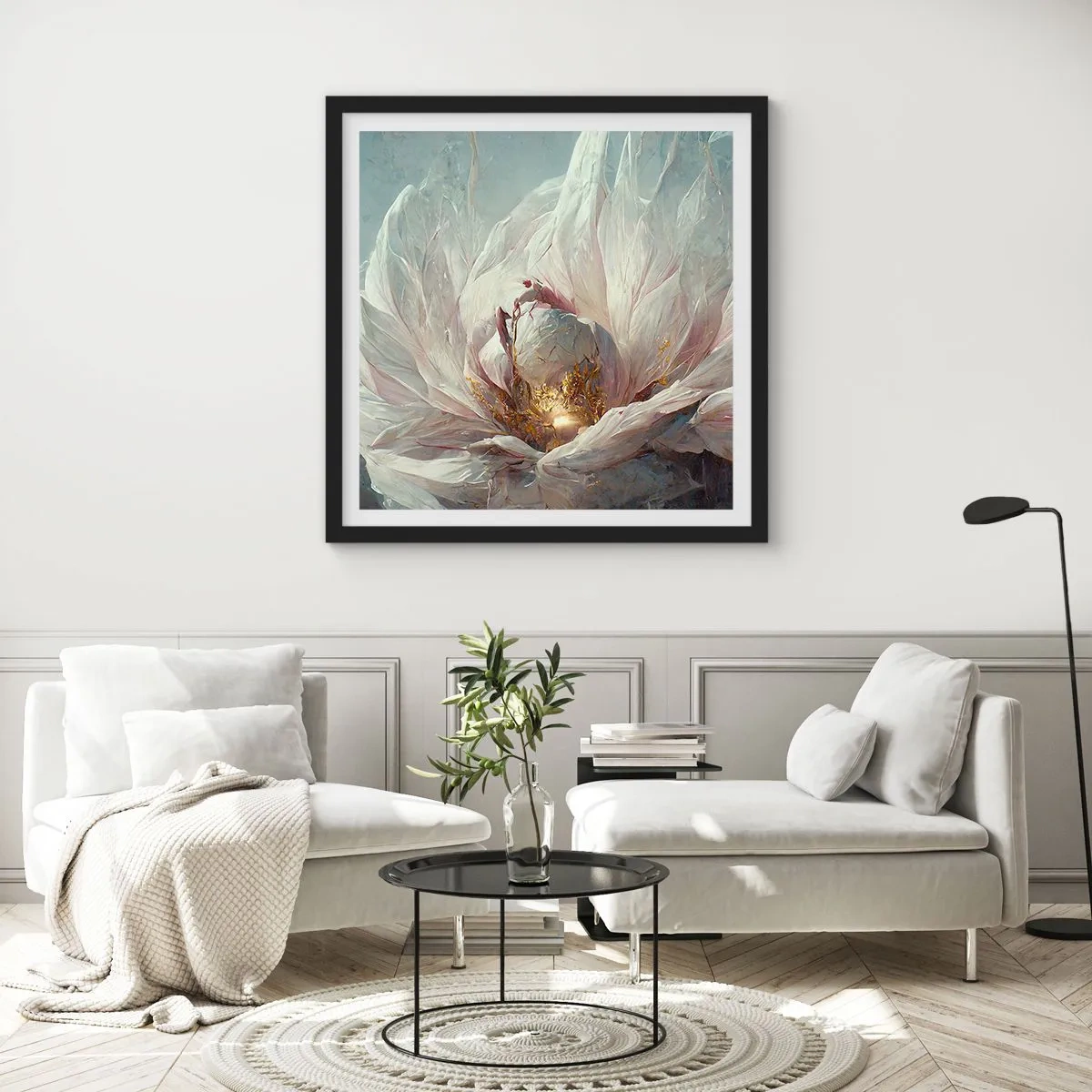 Plagát v čiernom ráme - Rozkvitá raz za sto rokov - 60x60 cm