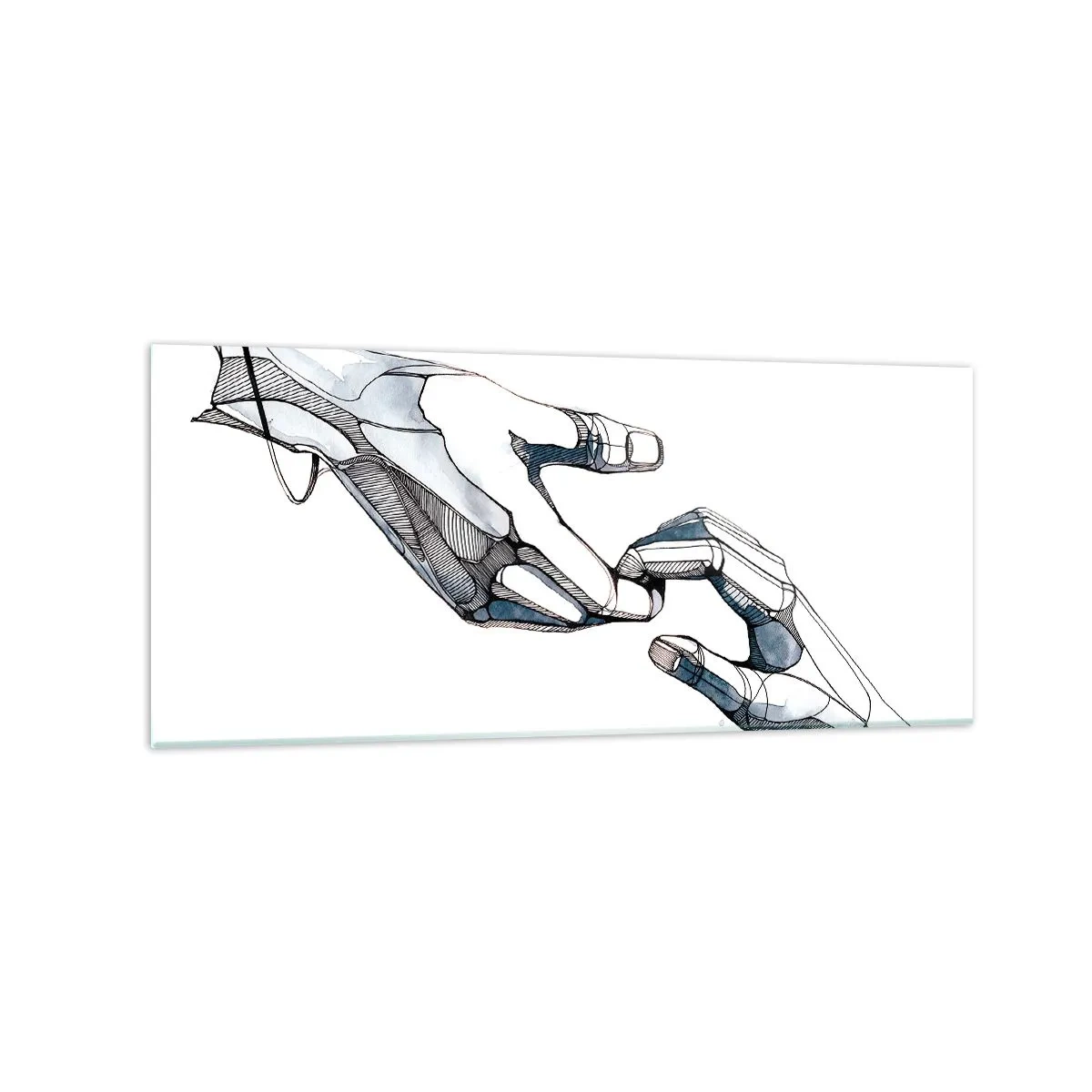 Obraz na skle - Dobré gesto - 120x50 cm