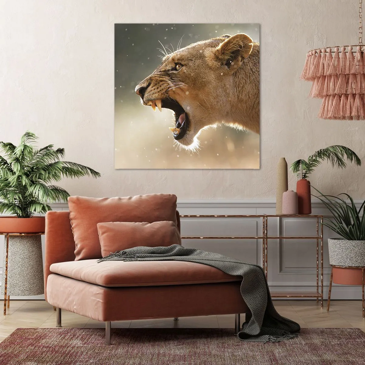 Obraz na plátne - Snaž sa nepočúvať - 70x70 cm