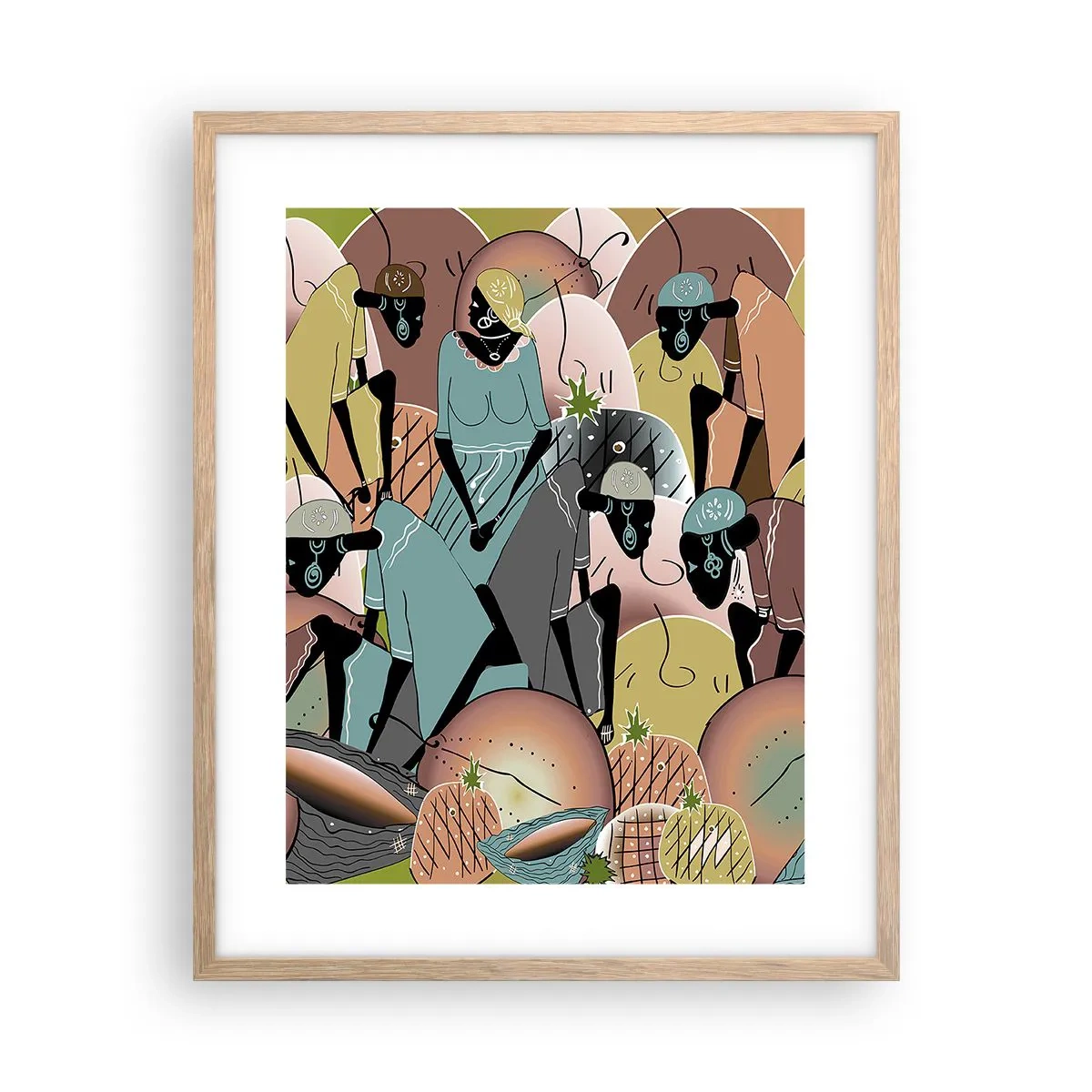 Plagát v ráme zo svetlého duba - Blíži sa veľký sviatok - 40x50 cm